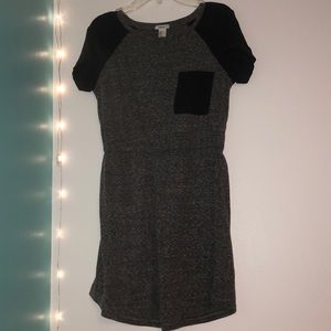 Grey with blue t-shirt dress